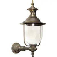 Ks Verlichting Lindau Wandlamp Buiten Up S - E27 - IP44 - Brons