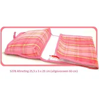Vagabond Hang-Up Toilettas "Madras" 5278-afmeting 25,5 x 5 x 20 cm opgevouwen.