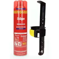 Dräger spray Brandblusser voor de auto, camper en boot, vorstbestendig, inclusief houder.