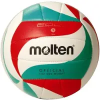 Molten Trainingsvolleybal 5m2000 Wit/rood/groen Maat 5