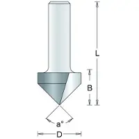 Rvstools V-Groeffrees 169-8 25,4mm 90gr Hm As 8mm