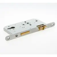 Nemef 649/66 Deurslot | DM60mm | PC72mm | krukgat 8mm | voorplaat RVS 20x235mm afgerond | messing zwengeldagschoot en nachtschoot | DR 1+3 - 9064966651