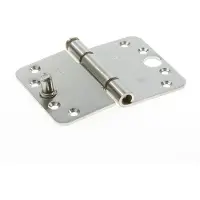 Bsw kogelstiftpaumelle rd 818 roestvaststaal std 89x127x3mm