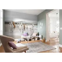 Komar Fotobehang White Horses - Afmeting 368 x 254 cm (set)