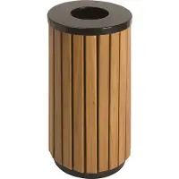 V-Part Staal Prullenbak 40 L 75,5 cm (H) Bruin