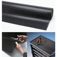 Deurmatshop.Nl Rubber loper / Antislip / Diamond Plate - 4,7 mm / 122 cm x 22,8 mtr / zwart