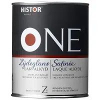 Histor One Lak Zijdeglans Alkyd (Terpentinegedragen) 500 ML - Kleur|1|2