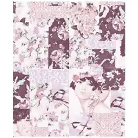 Dutch Wallcoverings Village People bloem/vrouw l.roze behang (vliesbehang, roze)