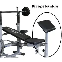 Joy sport Bicepsbankje (accessoire voor de Joy Sport Classic)