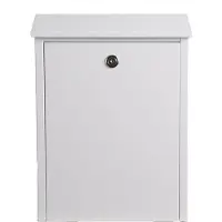 Allux Wandbrievenbus 200h - Staal - Wit - 38x39x14cm