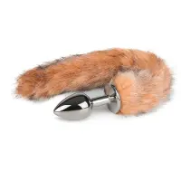 Easytoys Fetish Collection Anaalitappi Metallia Ketunhännällä No.7