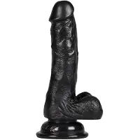 Ouch! Ouch Realistische strap-on 20 cm - Zwart