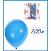 Themaparty Blauwe ballonnen 200 stuks