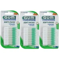Gum Soft Picks Regular Ragers - 3 x 80 stuks