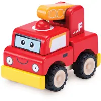 Wonderworld Bouwvoertuig Brandweer 8.5x13x11 cm