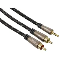 Hama audiokabel 3,5mm jack - 2 cinch 3.0m, 5ster