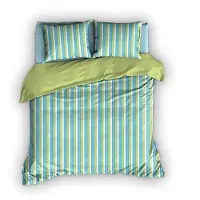 Romanette Dekbedovertrek Ledikant Pelle Aqua Katoen-140 x 200 / 220 cm | 1-Persoons