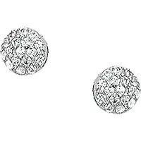 TFT Oorknoppen Zirkonia Zilver Gerhodineerd Glanzend