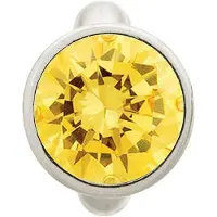 Endless Jewelry Endless Round Citrine Dome Silver Bedel Geel Zilver 41158-5