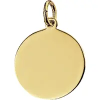 Trendjuwelier huiscollectie 4007714 Gouden graveerplaat rond