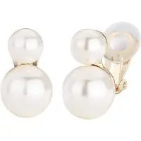 Traveller pareloorclip - met 8 en 12mm Swarovski Crystal parels - #113120