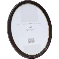 Deknudt Frames ovalen fotokader zwart-bruin kunststof