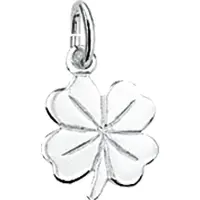 Trendjuwelier huiscollectie 4101810 Witgouden bedel klavertje vier