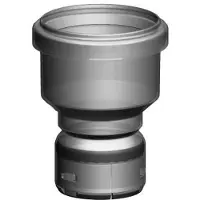 Ubbink Koppelstuk - Flex 50/mof Ø80 - Pptl