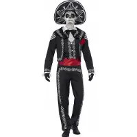 Generik Day of the dead Senor Bones kostuum 52-54 (L)