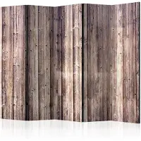 Karo-art Vouwscherm - Houten charme 225x172cm