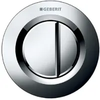 Geberit Type01 2-knops pneumatische inbouw drukker Chroom