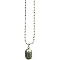 Heaven Eleven heren Ketting ballchain - zilverkleurig prayer box rond