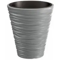 Prosperplast Bloempot Buiten Rond Sand 40cm STEENGRIJS Prosperplast