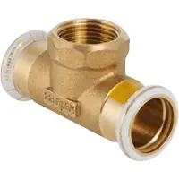 Geberit Mapress koper-gas T-stuk bi.dr. (gas) 15x1/2"bix15mm