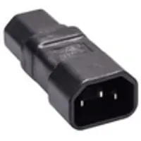 Microconnect PEA1415 C14 C15 Zwart kabeladapter/verloopstukje