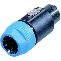 Neutrik NL8FC Luidsprekerconnector Stekker, recht Aantal polen: 8 Zwart, Blauw 1 stuk(s)
