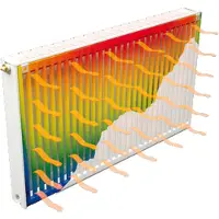 Stelrad Novello ECO paneelradiator 70x80cm type 22 1459watt 4 aansluitingen Staal Wit glans 0292072208