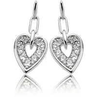 Orphelia Dames 925 Sterling Zilveren Dangle Oorbellen - Zilver ZO-5959