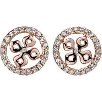 Orphelia Oorbel Zirconium Rose Sterling Zilver 925