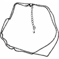 Orphelia Long Chain Black Sterling Zilver 925 Zk-2727/3