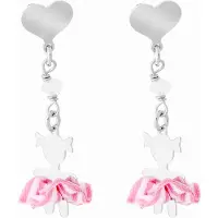 Orphelia 'Cute' Kinder 925 Sterling Zilveren Dangle Oorbellen - Zilver ZO-7133