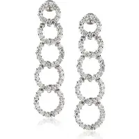 Orphelia Dames 925 Sterling Zilveren Dangle Oorringen - Zilver ZO-5762