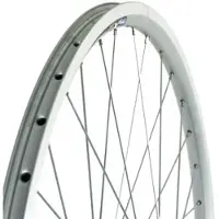 Roland voorwiel 28 uitval alu v-profil zilver zink spk