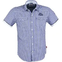 Lonsdale Overhemd blauw / wit