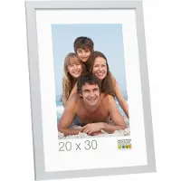 Deknudt Frames Basic, smal zilver, hout (MDF) fotomaat 40x60 cm
