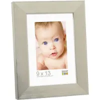 Deknudt Frames fotokader zilverglans, smal, kunststof fotomaat 30x45 cm