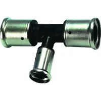 Henco persfitting met 3 aansluiting 10PK, PVDF, T-stuk