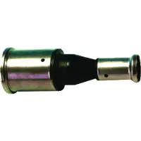 Henco persfitting met 2 aansluiting 16PK, kunststof, centrisch verloop