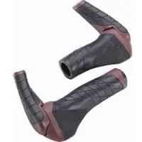 BBB Handvatten + Bar ends 85mm ErgoTechSet 133 - 92 mm Zwart Bruin || Maat: 133 - 92