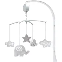 Jabadabado Music Mobile Elephant Zilver Kinderen
